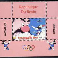 Benin 2009 Olympic Games - Disney Characters #16 individual perf deluxe sheet unmounted mint. Note this item is privately produced and is offered purely on its thematic appeal