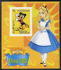 Somalia 2007 Disney - China 2008 Stamp Exhibition #09 imperf m/sheet featuring Micky Mouse & Alice in Wonderland overprinted with Olympic rings in gold foil, unmounted mint. Note this item is privately produced and is offered pure……Details Below