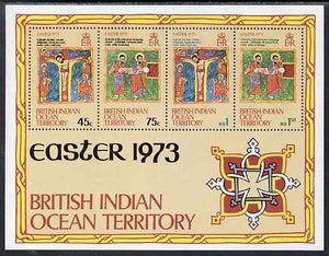 British Indian Ocean Territory 1973 Easter perf m/sheet unmounted mint, SG MS 51