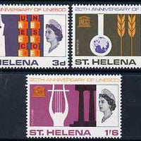St Helena 1966 UNESCO set of 3 unmounted mint, SG 209-11