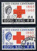 Hong Kong 1963 Centenary of Red Cross perf set of 2 cds used, SG 212-3