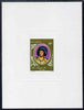 French Polynesia 1976 King Pomare I 18f imperf deluxe sheet on sunken card in full issued colours, as SG 214