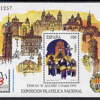 Spain 1993 Exfilna '93 Stamp Exhibition perf m/sheet unmounted mint SG MS 3209