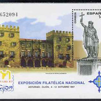 Spain 1997 Exfilna '97 Stamp Exhibition perf m/sheet unmounted mint SG MS 3451