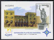 Spain 1997 Exfilna '97 Stamp Exhibition perf m/sheet unmounted mint SG MS 3451