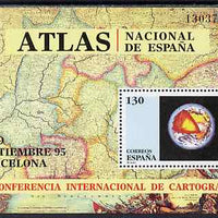Spain 1995 Cartography Conference perf m/sheet unmounted mint SG MS 3351