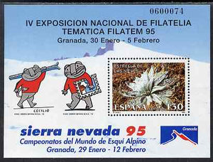 Spain 1995 Filatem '95 Stamp Exhibition perf m/sheet unmounted mint SG MS 3311