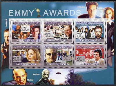 Guinea - Conakry 2009 Emmy Awards perf sheetlet containing 6 values unmounted mint