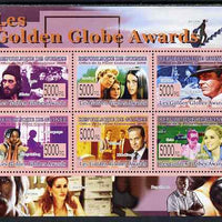 Guinea - Conakry 2009 Golden Globe Awards perf sheetlet containing 6 values unmounted mint