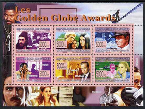 Guinea - Conakry 2009 Golden Globe Awards perf sheetlet containing 6 values unmounted mint