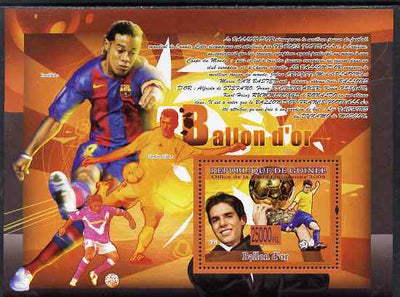 Guinea - Conakry 2009 Famous Footballers perf s/sheet unmounted mint
