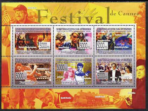 Guinea - Conakry 2009 Cannes Film Festival perf sheetlet containing 6 values unmounted mint
