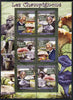 Guinea - Conakry 2009 Fungi & Albert Schweitzer perf sheetlet containing 6 values unmounted mint