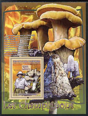 Guinea - Conakry 2009 Fungi & Albert Schweitzer #2 perf s/sheet unmounted mint