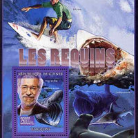 Guinea - Conakry 2009 Sharks (with Steven Spielberg) perf s/sheet unmounted mint