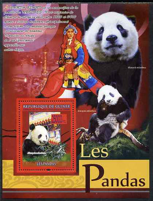 Guinea - Conakry 2009 Pandas #2 perf s/sheet unmounted mint