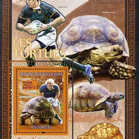 Guinea - Conakry 2009 Turtles & Rugby Players #2 perf s/sheet unmounted mint