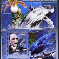 Guinea - Conakry 2009 Whales (with Carlo Collodi) perf s/sheet unmounted mint