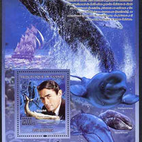 Guinea - Conakry 2009 Whales (with Gregory Peck) perf s/sheet unmounted mint