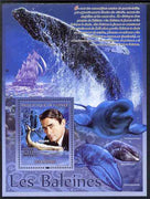 Guinea - Conakry 2009 Whales (with Gregory Peck) perf s/sheet unmounted mint