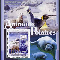 Guinea - Conakry 2009 Polar Animals & Explorers #1 perf s/sheet unmounted mint