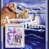 Guinea - Conakry 2009 Polar Animals & Explorers #2 perf s/sheet unmounted mint