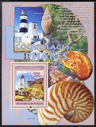 Guinea - Conakry 2009 Lighthouses and Shells #1 perf s/sheet unmounted mint