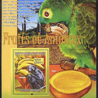 Guinea - Conakry 2009 Animals and Fruits #1 perf s/sheet unmounted mint
