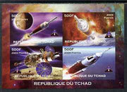 Chad 2009 Space - Ares Mission imperf sheetlet containing 4 values unmounted mint. Note this item is privately produced and is offered purely on its thematic appeal