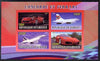 Djibouti 2009 Concorde and Ferrari #21 imperf sheetlet containing 4 values unmounted mint