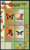 Djibouti 2009 Butterflies and Disney Characters #1 perf sheetlet containing 4 values unmounted mint