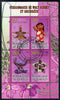 Djibouti 2009 Orchids and Disney Characters #3 perf sheetlet containing 4 values fine cto used
