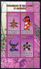 Djibouti 2009 Orchids and Disney Characters #3 perf sheetlet containing 4 values unmounted mint