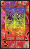 Djibouti 2009 Orchids and Humming Birds #2 perf sheetlet containing 4 values fine cto used