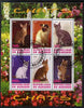 Burundi 2009 Domestic Cats #2 perf sheetlet containing 6 values fine cto used