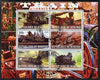 Burundi 2009 Steam Locos #3 perf sheetlet containing 6 values fine cto used