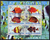 Burundi 2009 Tropical Fish #2 perf sheetlet containing 6 values fine cto used