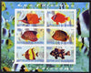 Burundi 2009 Tropical Fish #2 imperf sheetlet containing 6 values unmounted mint