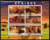 Burundi 2009 African Animals #1 perf sheetlet containing 6 values fine cto used