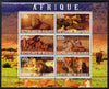 Burundi 2009 African Animals #1 perf sheetlet containing 6 values unmounted mint