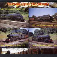 Benin 2009 Steam Locomotives perf sheetlet containing 4 values unmounted mint. Note this item is privately produced and is offered purely on its thematic appeal