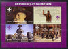 Benin 2009 Baden Powell & Scouts perf sheetlet containing 4 values unmounted mint. Note this item is privately produced and is offered purely on its thematic appeal