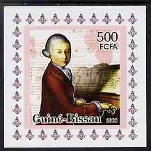 Guinea - Bissau 2006 Mozart #2 individual imperf deluxe sheet unmounted mint. Note this item is privately produced and is offered purely on its thematic appeal
