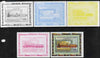 Congo 2006 Transport - British Steam Locos #4 - Highland Duke 4-4-0 individual deluxe sheet - the set of 5 imperf progressive proofs comprising the 4 individual colours plus all 4-colour composite, unmounted mint