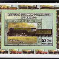 Congo 2006 Transport - British Steam Locos #5 - LNER 4-6-2 Flying Scotsman individual imperf deluxe sheet unmounted mint. Note this item is privately produced and is offered purely on its thematic appeal