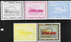 Congo 2006 Transport - British Steam Locos #6 - Johnson Single 4-2-2 individual deluxe sheet - the set of 5 imperf progressive proofs comprising the 4 individual colours plus all 4-colour composite, unmounted mint