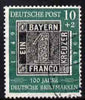 Germany - West 1949 Stamp Centenary 10pf + 2pf fine cds used SG 1035