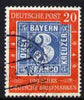 Germany - West 1949 Stamp Centenary 20pf fine cds used SG 1036