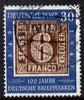Germany - West 1949 Stamp Centenary 30pf fine cds used SG 1037