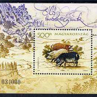 Hungary 2005 Traditional Farm Breeds (Pigs) perf m/sheet unmounted mint SG MS 4890
